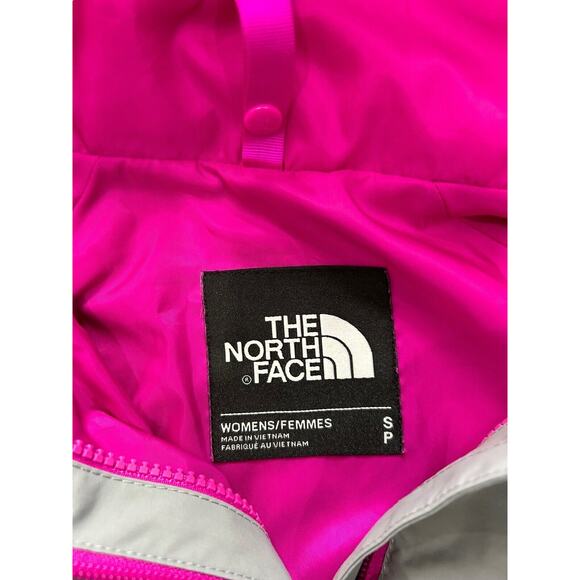 THE NORTH FACE Size Small S Women’s Gray Pink HyVent Hooded Jacket Windbreaker - Picture 4 of 10